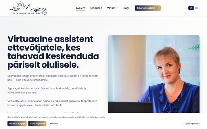 Screenshot van assistentliisa.ee
