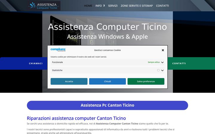 Skærmbillede af assistenza-computer-ticino.it
