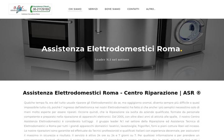 Screenshot του assistenza-elettrodomestici.net