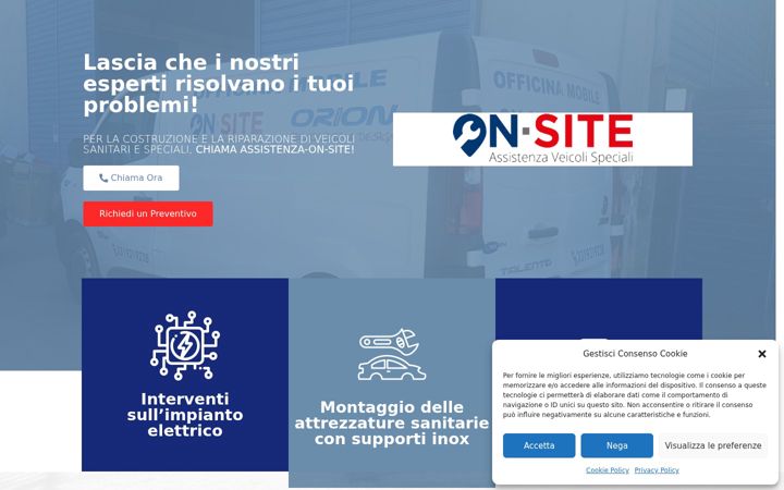 Screenshot of assistenza-on-site.eu