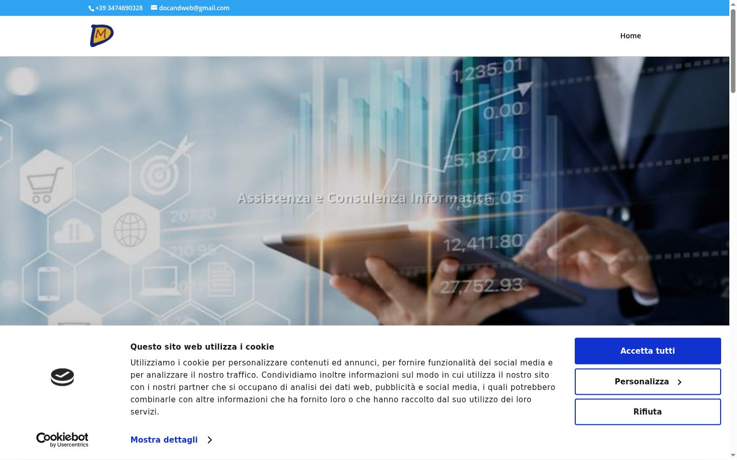 Capture d'écran de la bannière de consentement affichée avant toute interaction