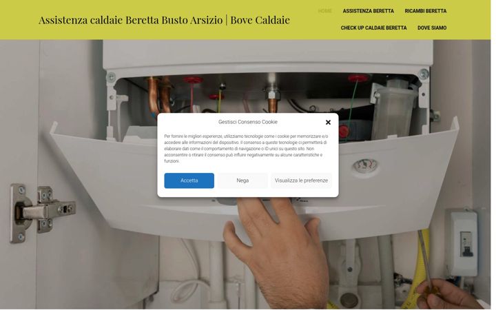 Captura de ecrã de assistenzacaldaieberettabustoarsizio.it