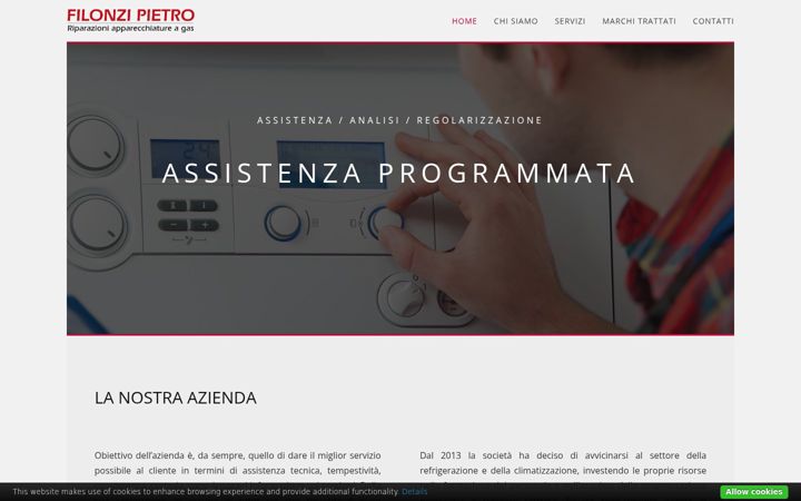 Captură de ecran a assistenzacaldaiejesi.it