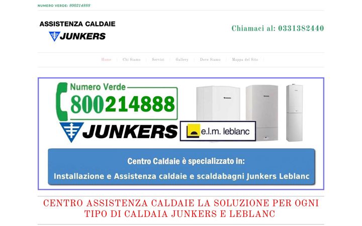 Captură de ecran a assistenzacaldaiejunkersbustoarsizio.it
