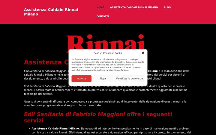 Screenshot ta' assistenzacaldaierinnaimilano.it