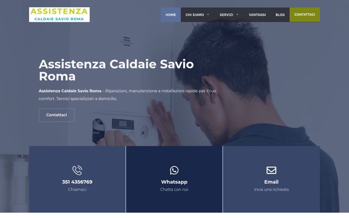 Screenshot ta' assistenzacaldaiesavio.roma.it