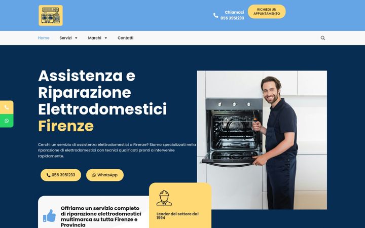 Screenshot of assistenzaelettrodomestici-firenze.com