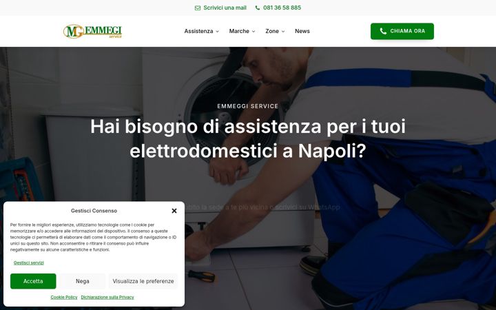 Capture d'écran de assistenzaelettrodomestici-napoli.it