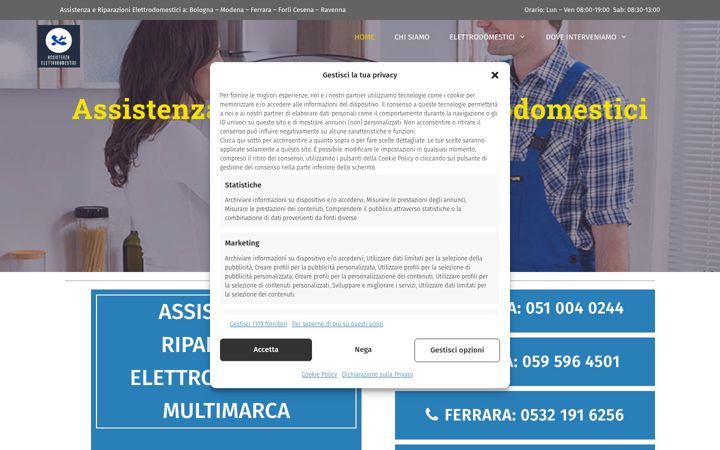 Screenshot ta' assistenzaelettrodomesticiok.it
