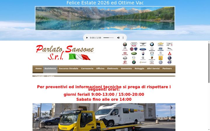 Screenshot of assistenzaesoccorsostradale.it
