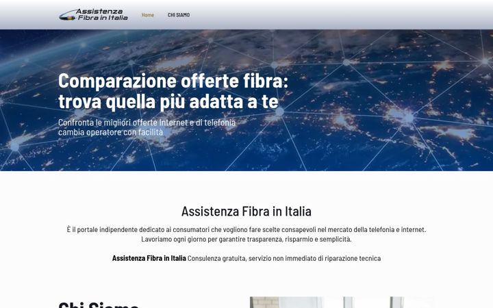 Screenshot of assistenzafibrainitalia.it