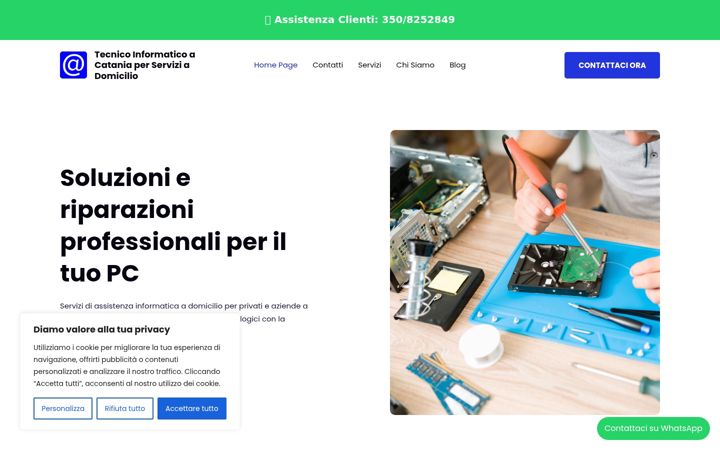 Screenshot of assistenzainformaticacatania.com