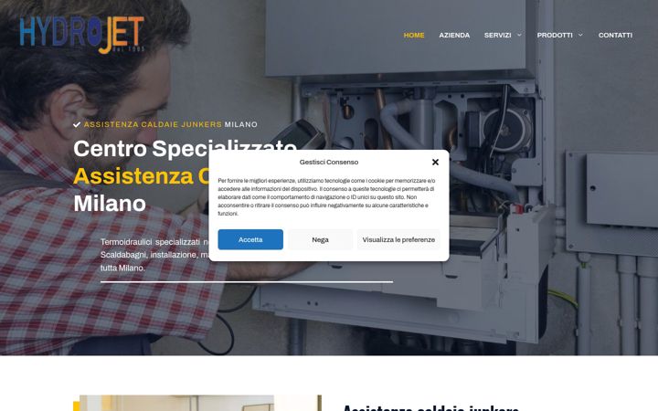 Screenshot of assistenzajunkers-milano.com