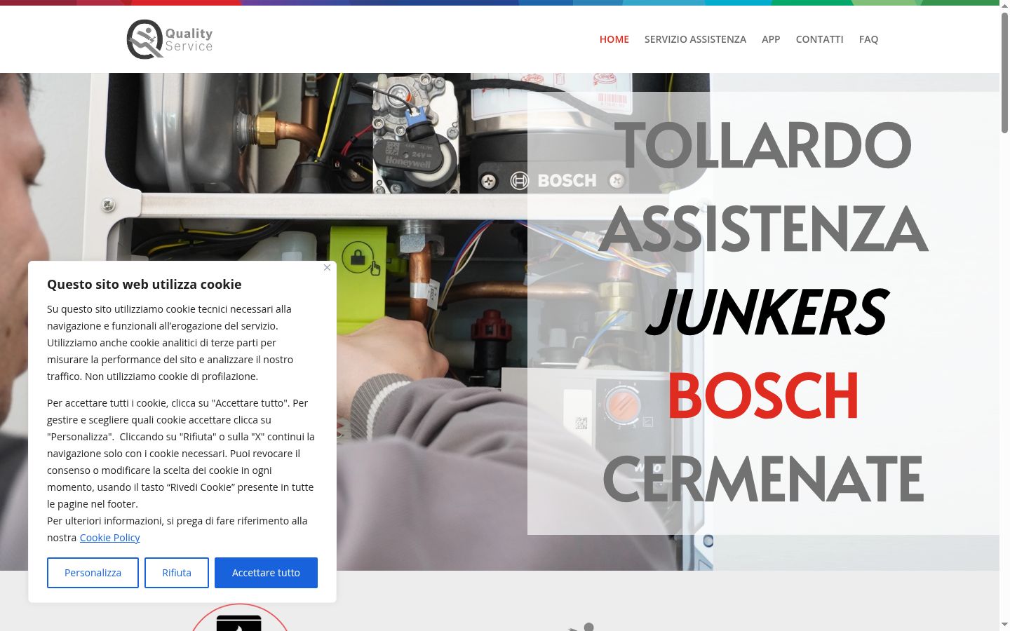 Captura de ecrã do banner de consentimento apresentado antes de qualquer interação