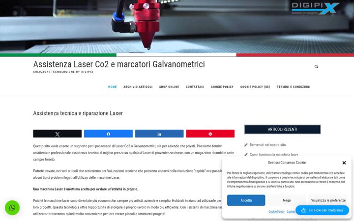 Screenshot of assistenzalaser.it