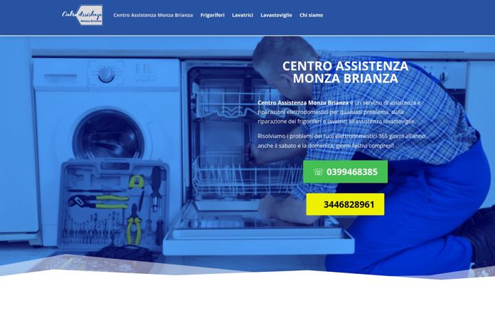 Screenshot of assistenzamonza-brianza.it