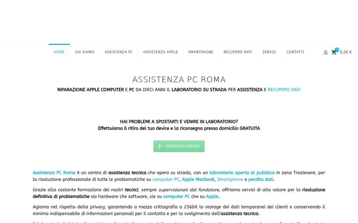 Screenshot ta' assistenzapcroma.com