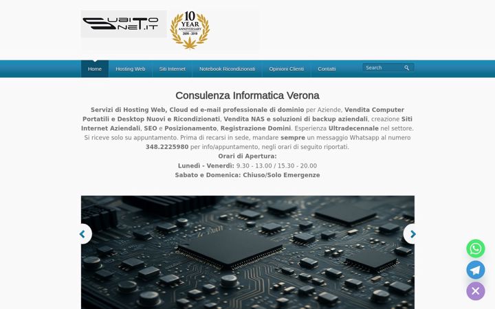 Screenshot of assistenzapcverona.it
