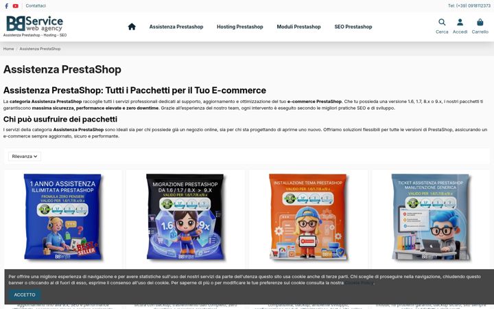 Screenshot of assistenzaprestashop.it