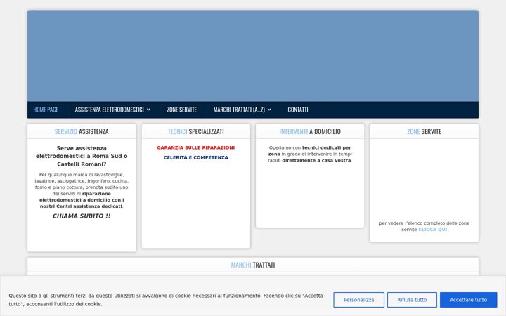 Screenshot di assistenzaromaelettrodomestici.it