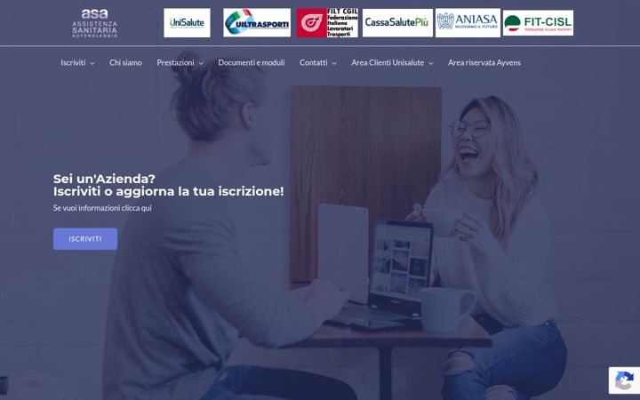 Captură de ecran a assistenzasanitariaautonoleggio.it