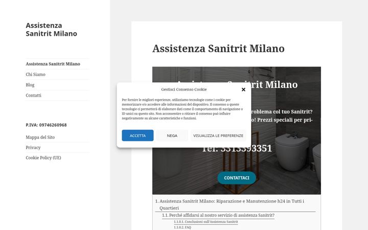 Screenshot of assistenzasanitrit-milano.it