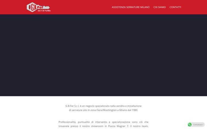 Captură de ecran a assistenzaserraturemilano.it