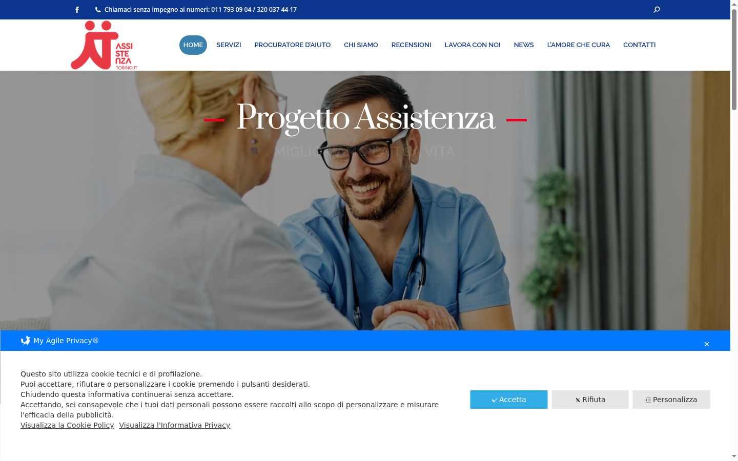 Képernyőkép a bármilyen interakció előtt megjelenő hozzájárulási bannerről