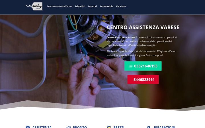 Screenshot of assistenzavarese24h.it