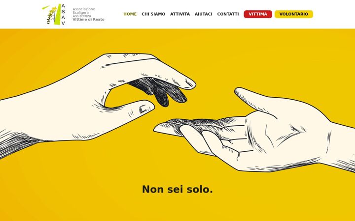 Screenshot of assistenzavittimedireato.vr.it