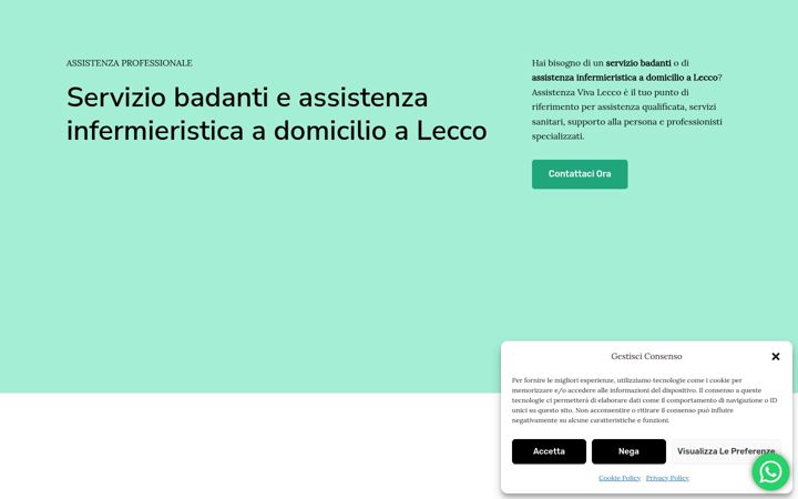 Screenshot of assistenzavivalecco.it