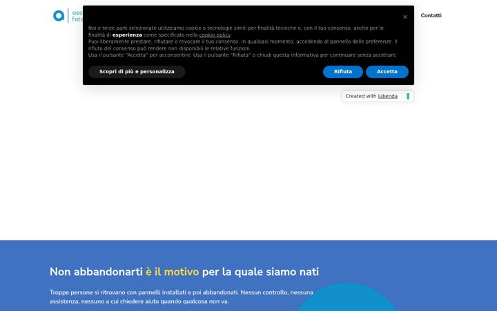 Screenshot of assistenzefotovoltaiche.it