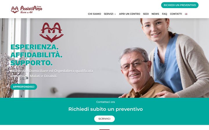 Kuvakaappaus sivustosta assistiamogroup.com