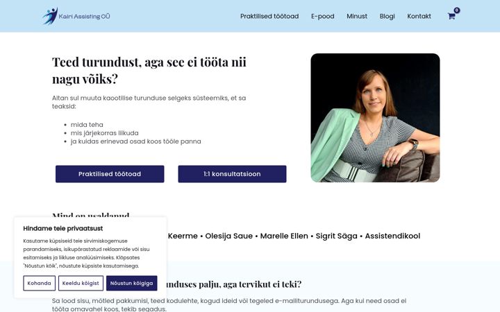 Screenshot of assisting.ee