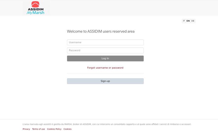 Screenshot of assistitiassidim.it