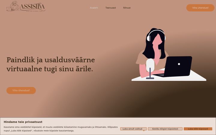 Captura de pantalla de assistiva.ee
