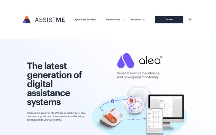 Captura de pantalla de assistme.io