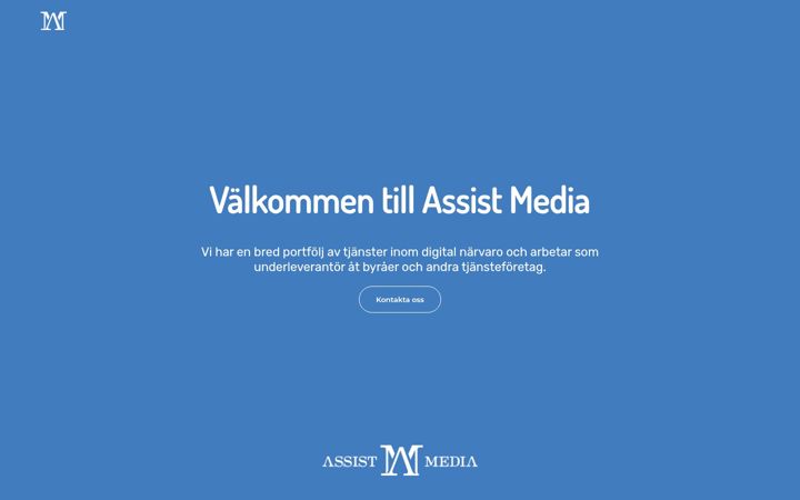 Screenshot of assistmedia.se