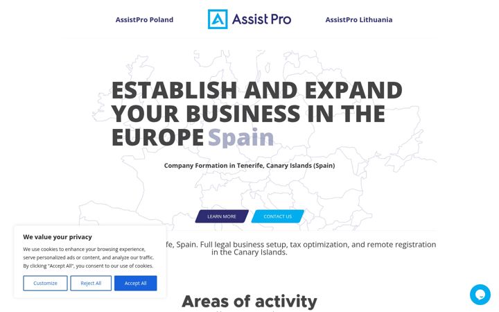 Screenshot of assistpro.services