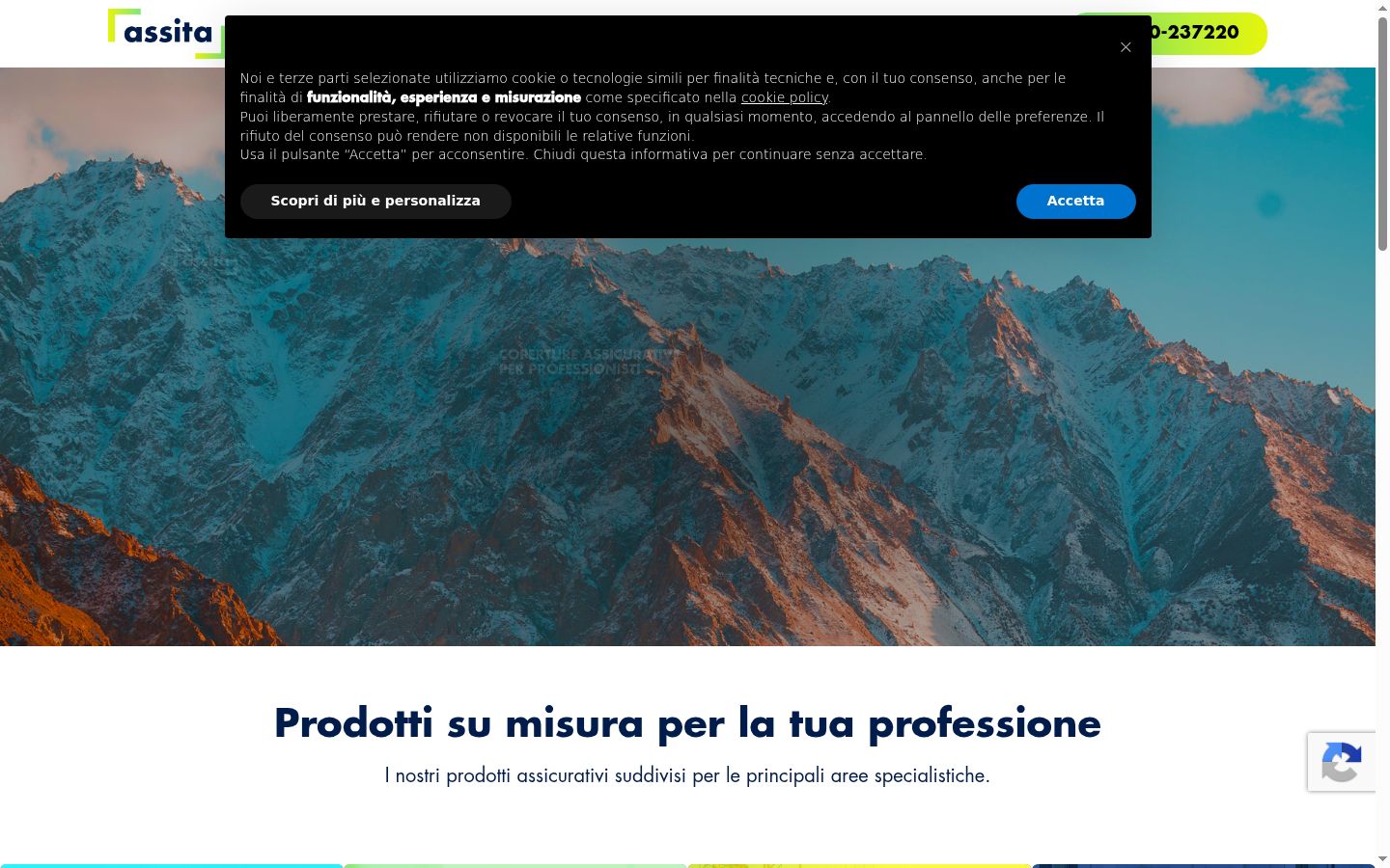 Screenshot tal-banner tal-kunsens muri qabel kwalunkwe interazzjoni