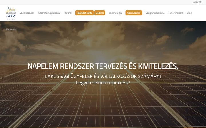Screenshot of assixintersolar.com