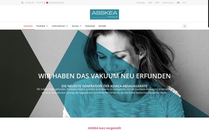 Snimka zaslona za asskea.de
