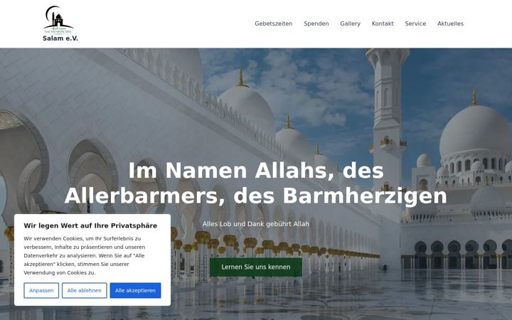 Snimka zaslona za asslam.de
