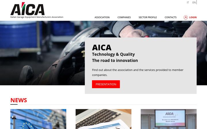 Screenshot of asso-aica.it