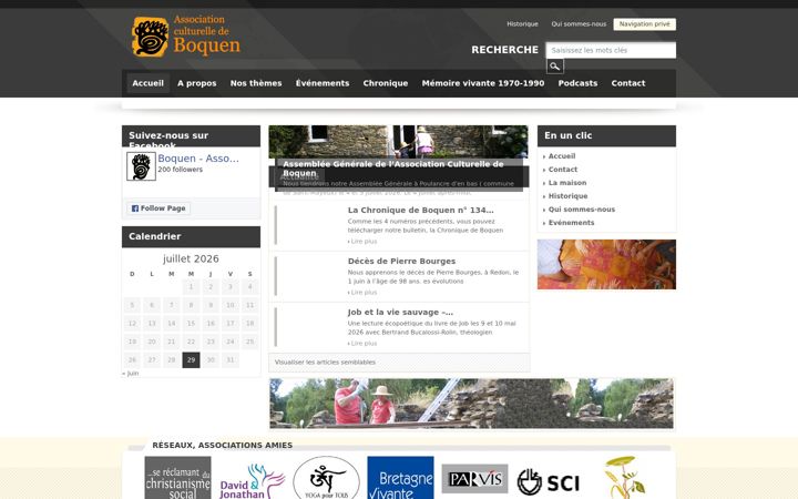 Screenshot of asso-boquen.fr