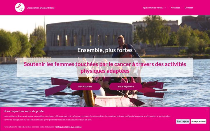 Ekrano kopija asso-diamantrose.fr
