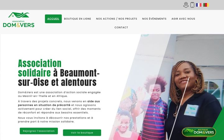 Screenshot of asso-dometvers.com