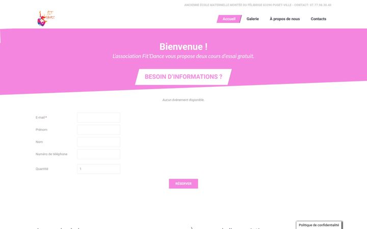 Screenshot of asso-fitdance.fr