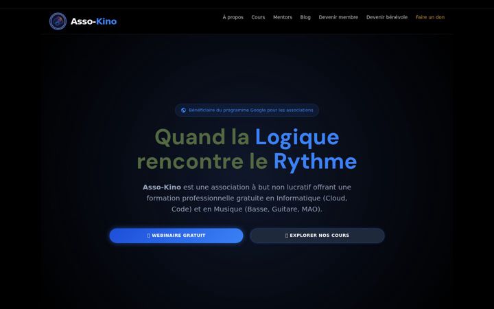 Screenshot of asso-kino.eu
