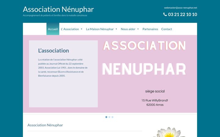 Skjermbilde av asso-nenuphar.net